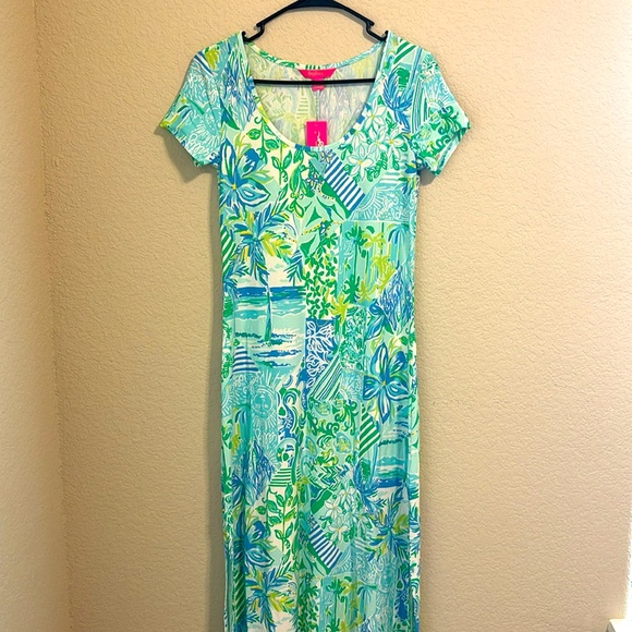 Lilly Pulitzer Maxi Dress in Multi Colors Sz Xs - Picture 1 of 5